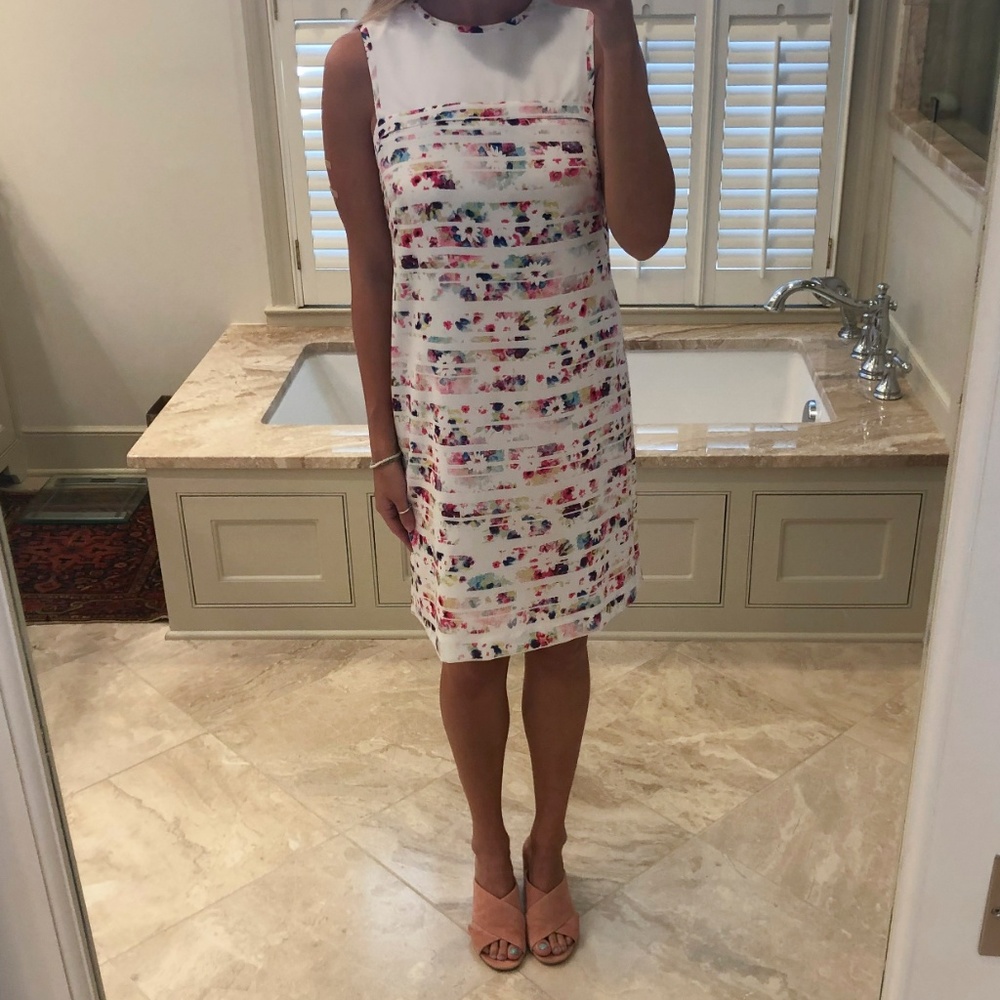 Shoshanna size 2 white & floral dress - Picture 3 of 6